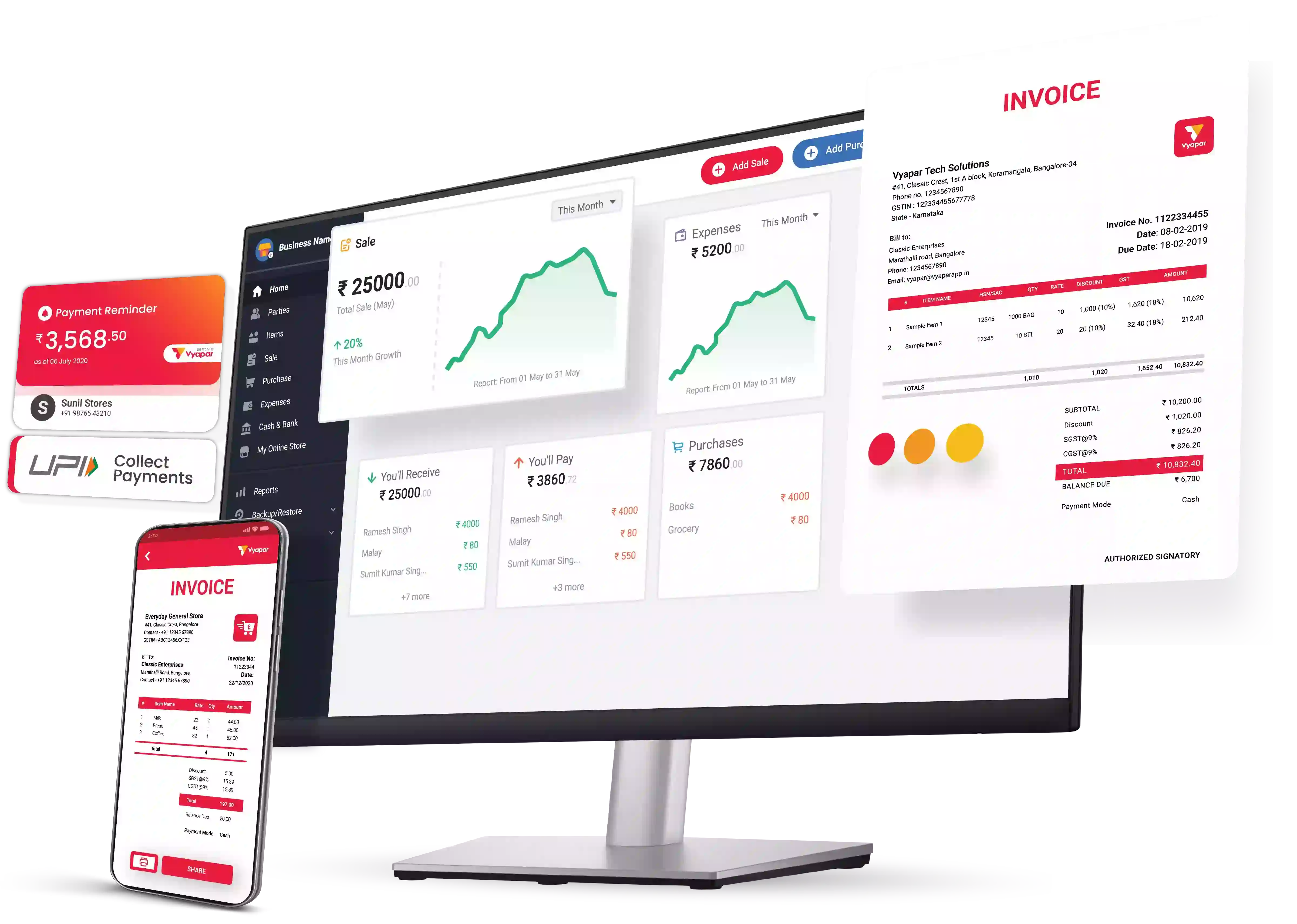 Vyapar GST Billing Software - Banner
